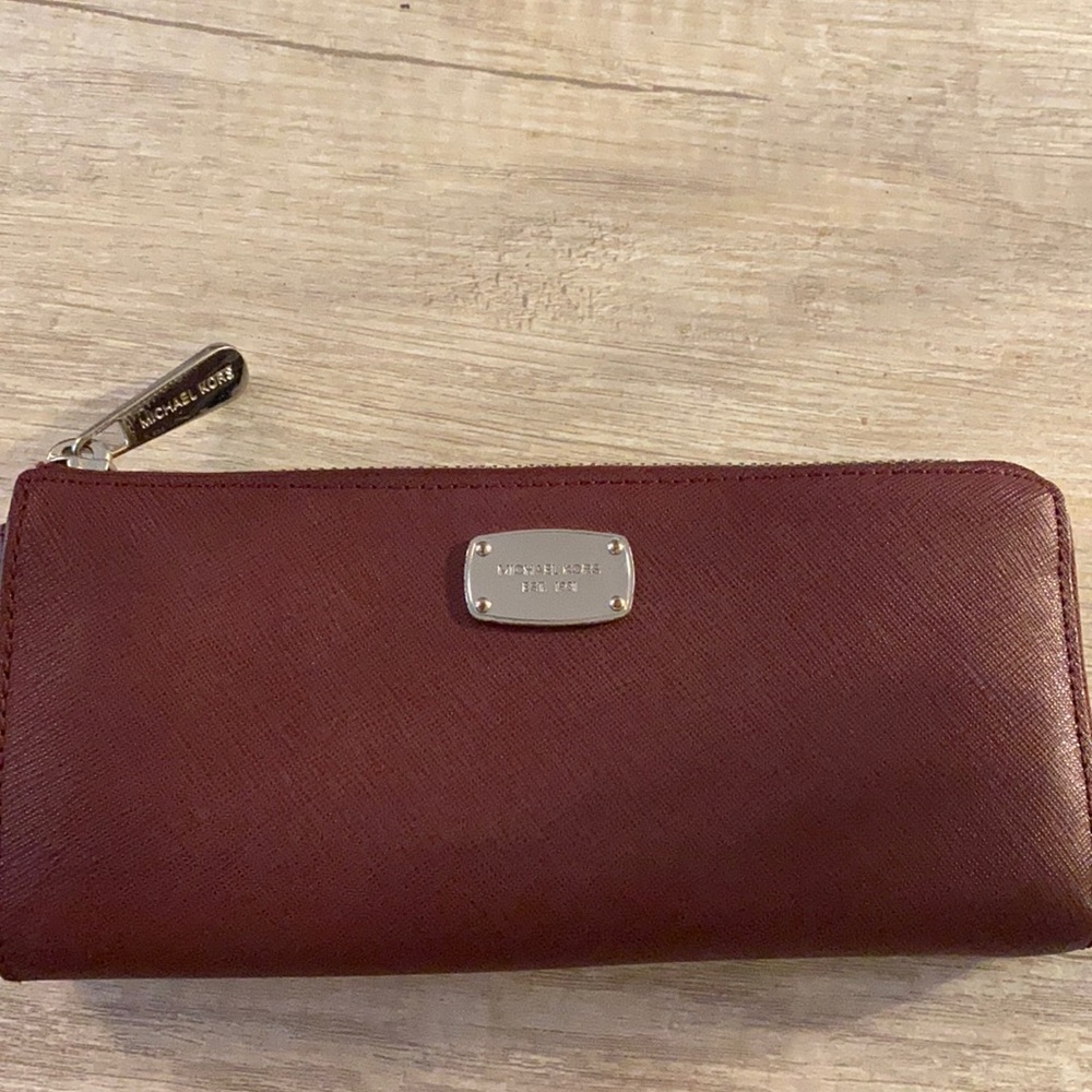 Burgundy Michael Kors wallet